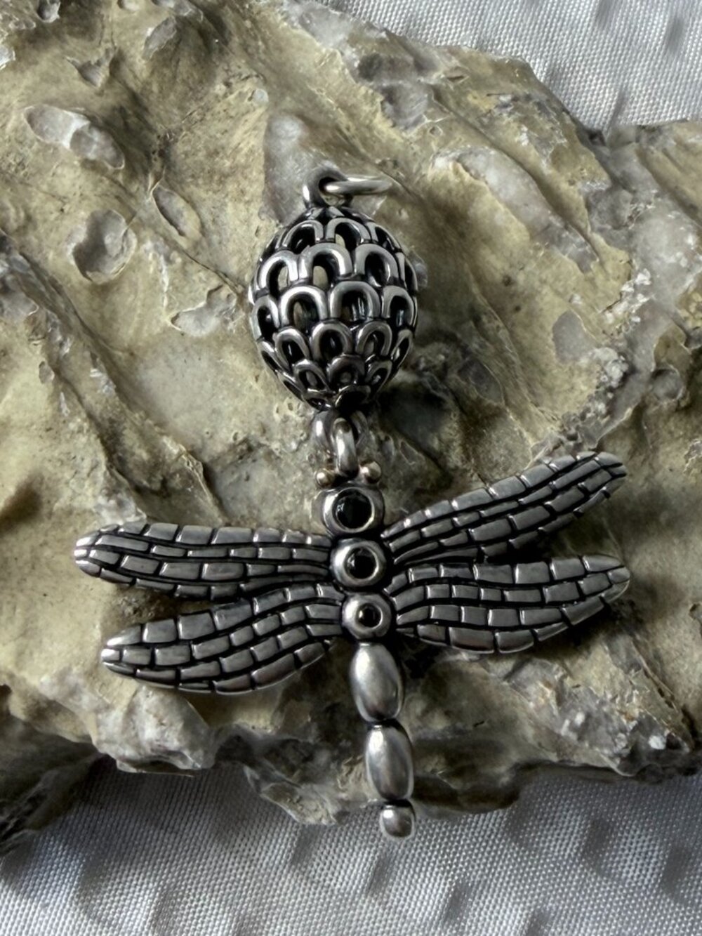 Pandora Sterling Silver Dragonfly Pendant